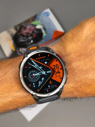 Relógio Smartwatch Á Prova D'água Amoled Bussola Lanterna Monitor Cardíaco Esportivo