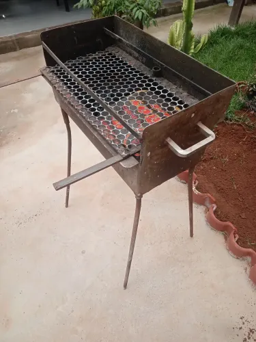 Churrasqueira em aço inox não acaba nunca,chapa grossa