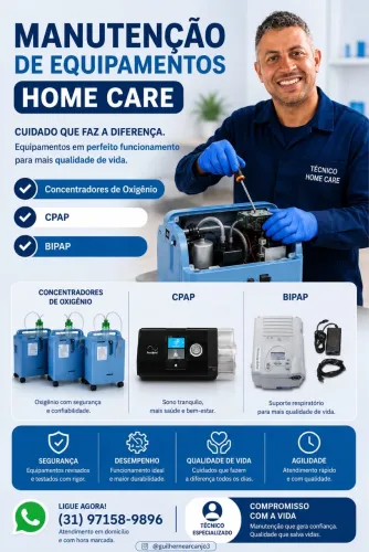 Manutenção preventiva e corretiva em Equipamentos de Home Care