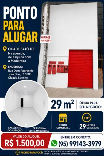 Ponto comercial na principal do cidade satélite.