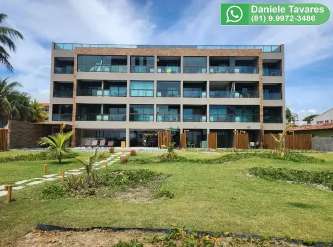 FLAT MOBILIADO FRENTE MAR EM TAMANDARÉ