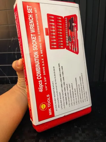 Kit Maleta Catraca e Bits 46 Peças Red Piece Tool Set