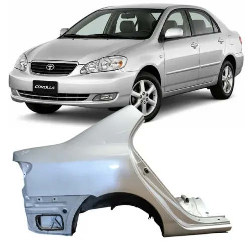 Lateral Direita Corolla 2003 2004 2005 2006 2007 2008 Prata