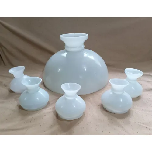 Cúpulas para lustres. Conjunto com 6 peças.