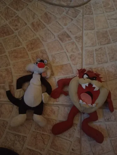 Bonecos looney toones frajola e taz