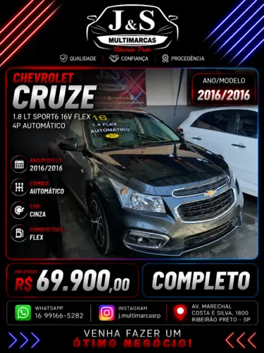 Chevrolet Cruze HB Sport LT 1.8 16V Flexp. 5P AUT 2016