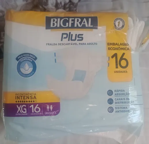 Fralda geriátrica Bigfral plus XG