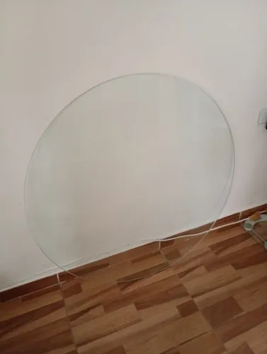 Tampo de vidro redondo para mesa