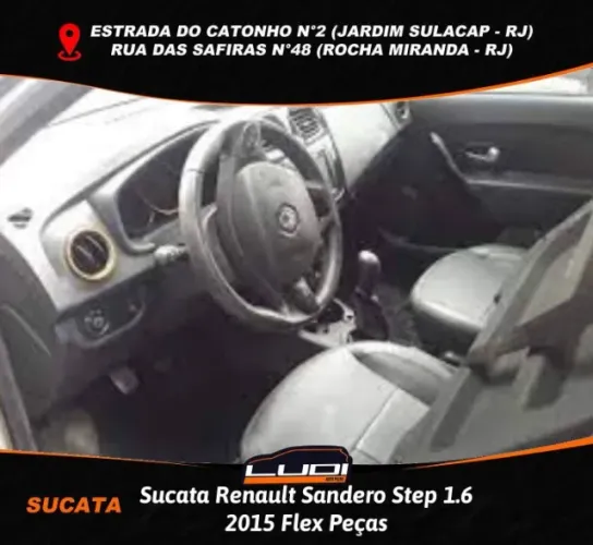 Sucata Renault Sandero Step 1.6 2015 Flex Peças