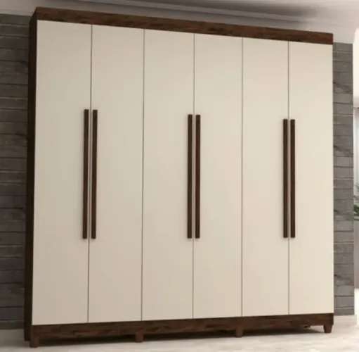 Guarda Roupa Casal 6 Portas 2 Gavetas Super Lindo Fazemos Entrega