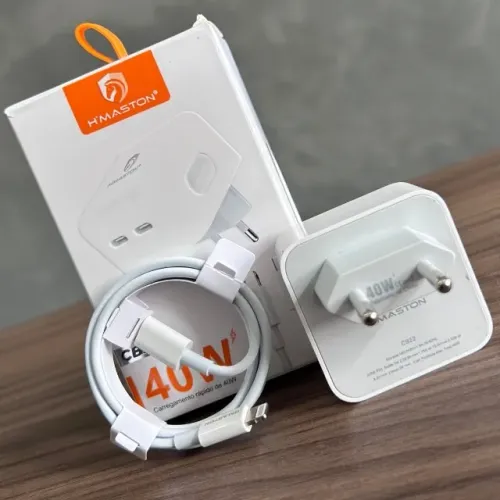 Carregador Turbo 40w Para iPhone 8 X Xs Xr 11 12 13 14 Pro Max