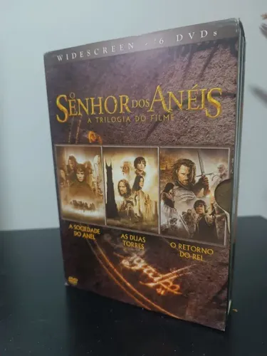 COLEÇÃO DVDS DUPLOS SENHOR DOS ANÉIS TRILOGIA