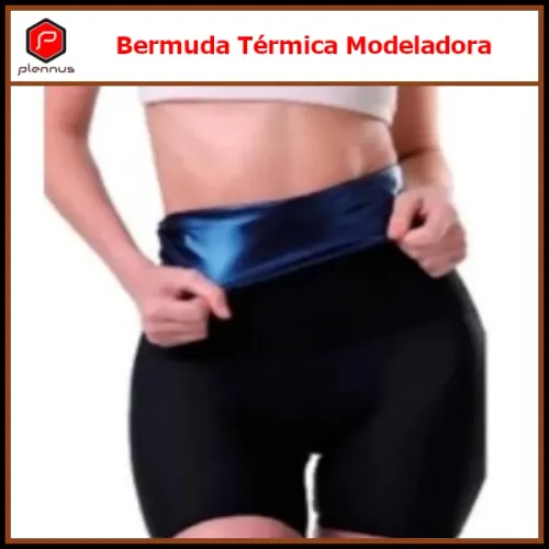 Bermuda Térmica Efeito Sauna Modeladora Reduz Medidas Unissex Tamanho 38 a 44 Fitness z292