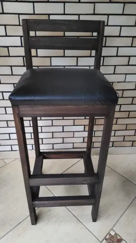 Banquetas altas com assento estofado e encosto, várias cores, direto do fabricante
