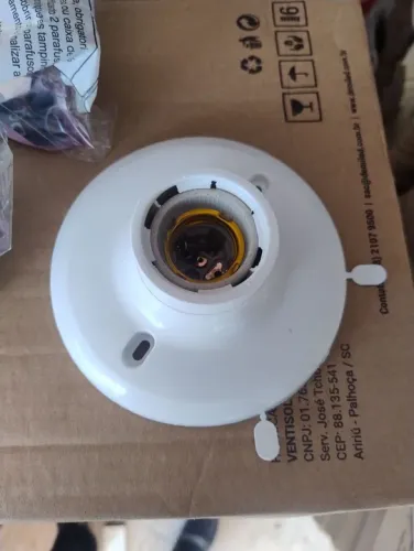 Bocal plafon pra lâmpada 