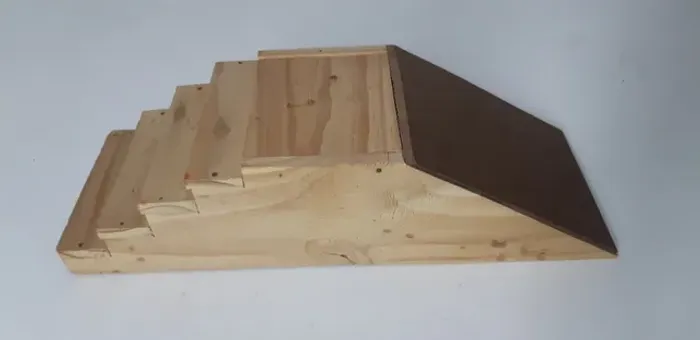 Escada com rampa para skate de dedo (pista de fingerboard) antiguidade coleção