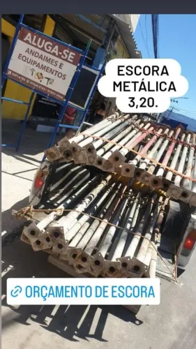 Escora metálica aluguel 