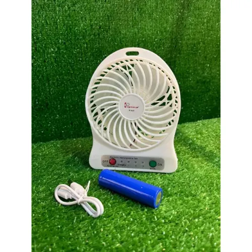 Mini Ventilador Portátil Usb Recarregável 3 Velocidades - Ideal para Viagens e Escritório