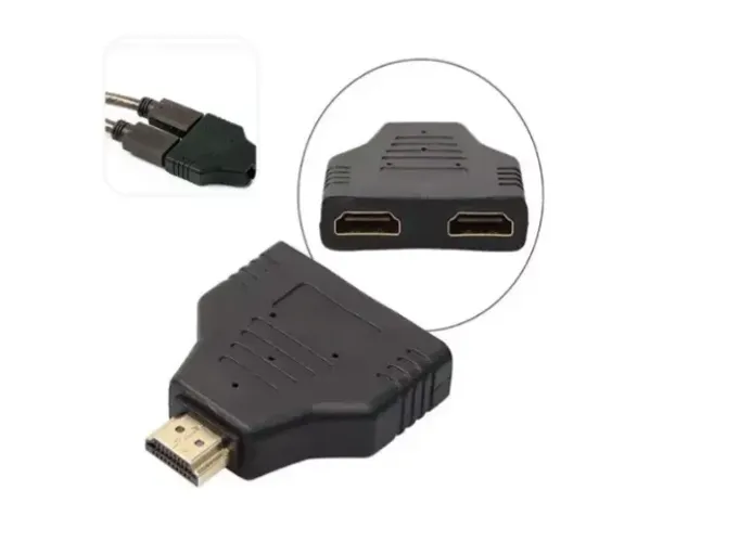 Extensor Hdmi 2x1 Duplicador Espelhar Tela Notebook Monitor