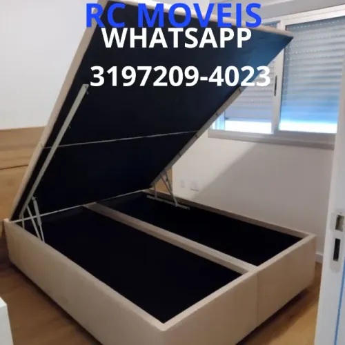 Cama Box Baú Super King 1,93x2,03 | Baú Bipartido Blindado | Direto da Fábrica