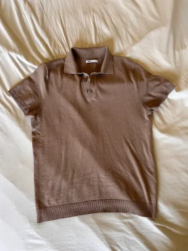 Camisa Polo Zara Tricô M