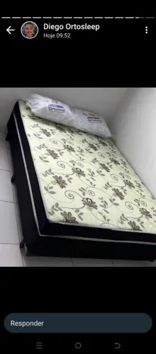 Cama casal ortopédica 5 cm de espuma