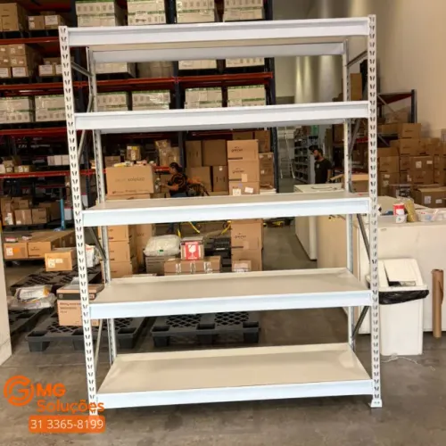 Mini porta pallet estante reforçada com 5 níveis