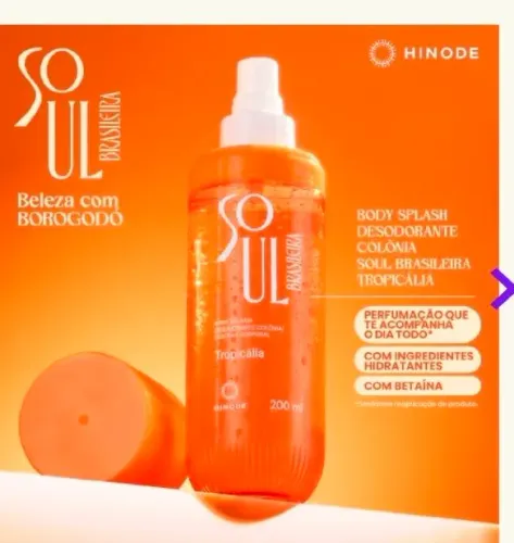 Body Splash Soul Brasileira Tropicália 200ml