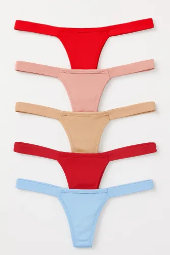 Kit 5 Calcinhas Tanga Virginia - Tamanho P | Conforto + Preço Imperdível!