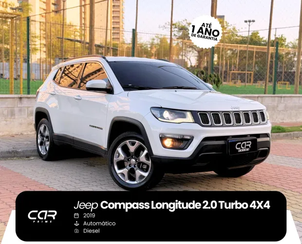 JEEP COMPASS LONGITUDE 2.0 DIESEL AUT 2019 - BAIXA KM