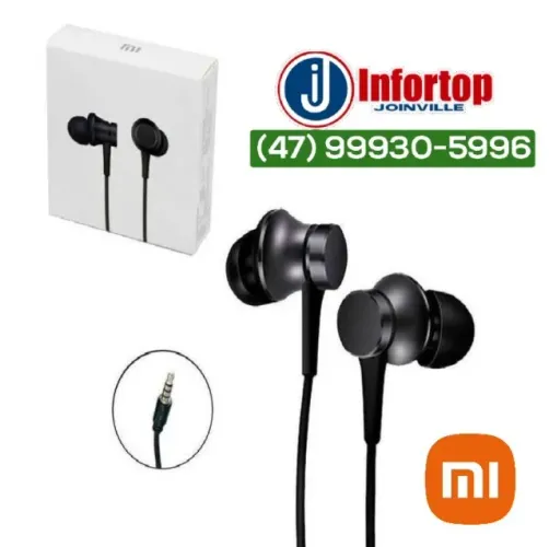 Fone com fio Xiaomi Mi In-Ear Headphones BasicR *Original, Lacrado e com Garantia*