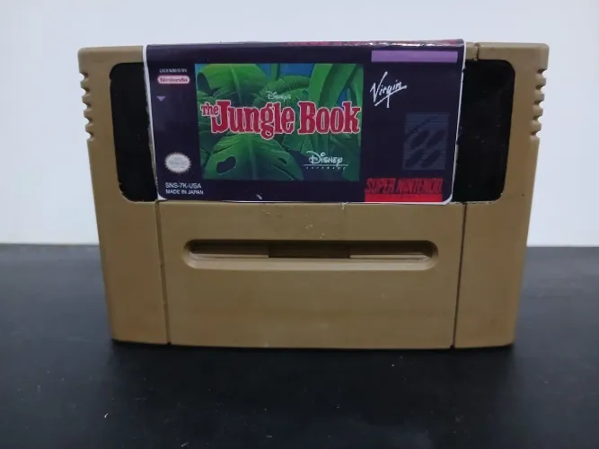 Fita Cartucho Famicon Jogo Disney Jungle Book - Super Nintendo