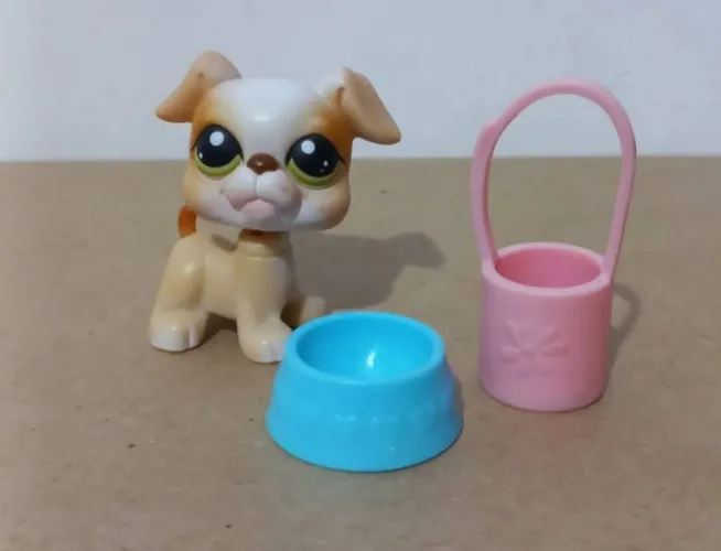 Boxer Littlest Pet Shop com Acessórios