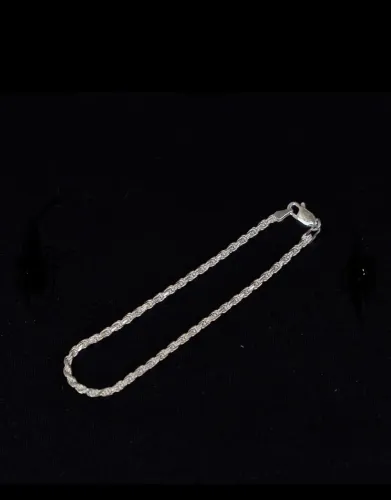 Pulseira de Prata 925 Cordão Baiano 3 anos de garantia