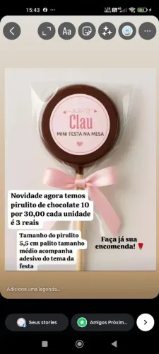 Pirulitos de chocolate 