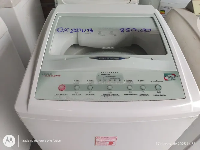 LAVADORA BRASTEMP ELETRÔNICA 6KLS 220V