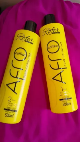 Kit de Alisamento Afro Rofer Coffee - Semi-definitivo