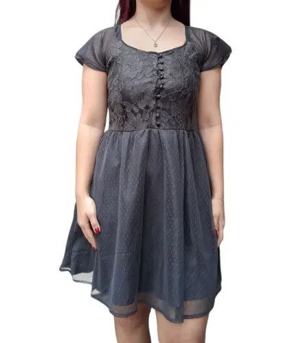 Vestido de renda hering