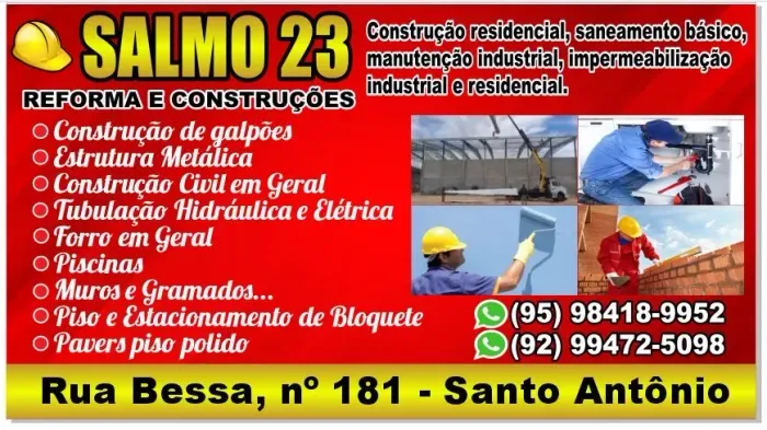 Salmo 23 Reformas e Construções
