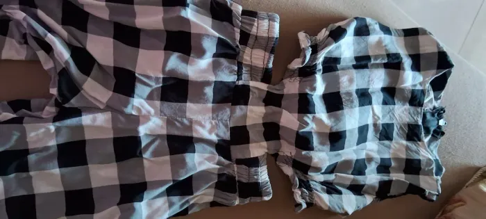 Macacão longo xadrez