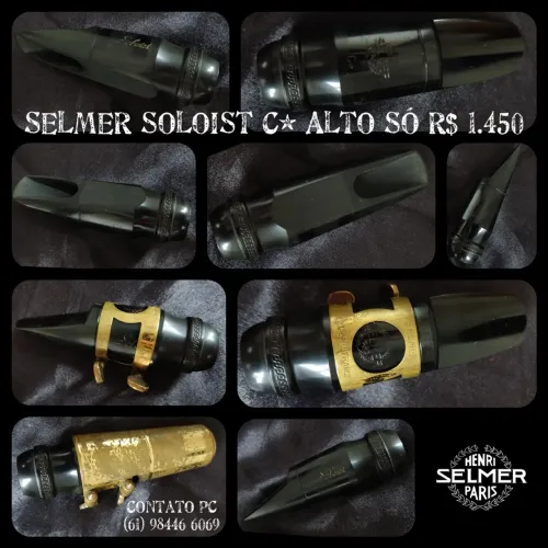 Boquilha para sax Alto  Soloist C* COMPLETA