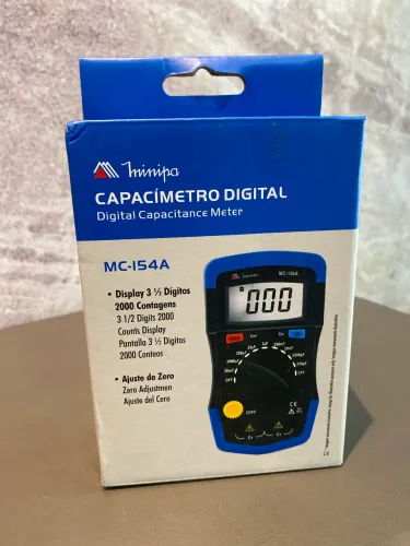 Capacímetro Digital Mc-154a Minipa