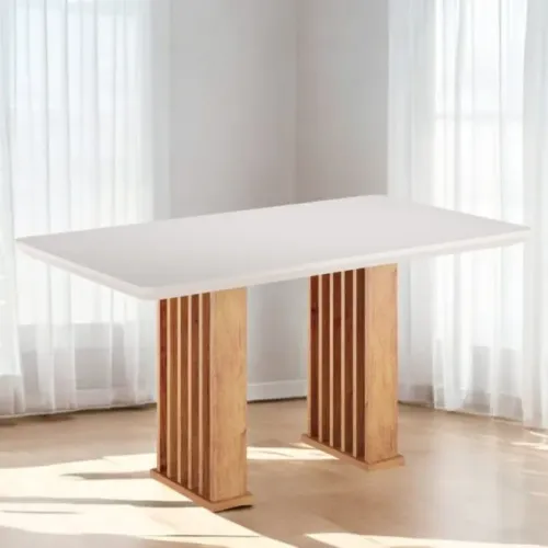 Mesa Mona/Munique 160 Mel/Blonde Off White - VIERO MÓVEIS