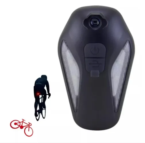 LANTERNA TRASEIRA DE BIKE COM PROJETOR DE IMAGEM