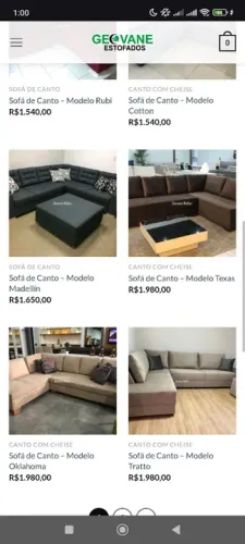 Sofás de Canto - Diversos Modelos e Preços