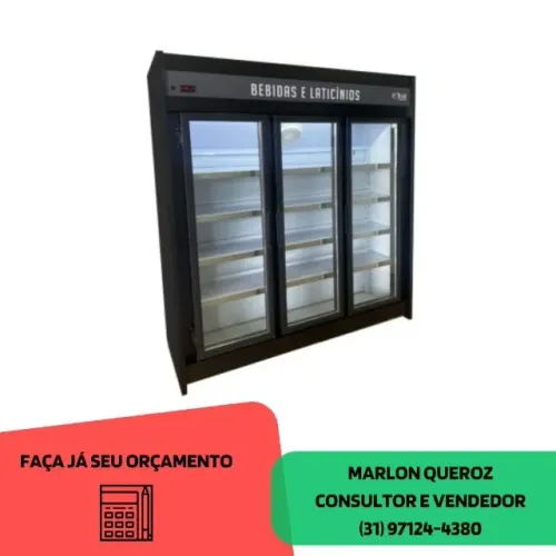 Freezer Auto Serviço 3 Portas Polar Novo