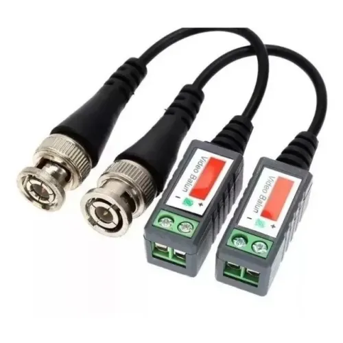 Par De Conector Video Balun Positivo Para Cameras Hd Cvi Tvi Analog