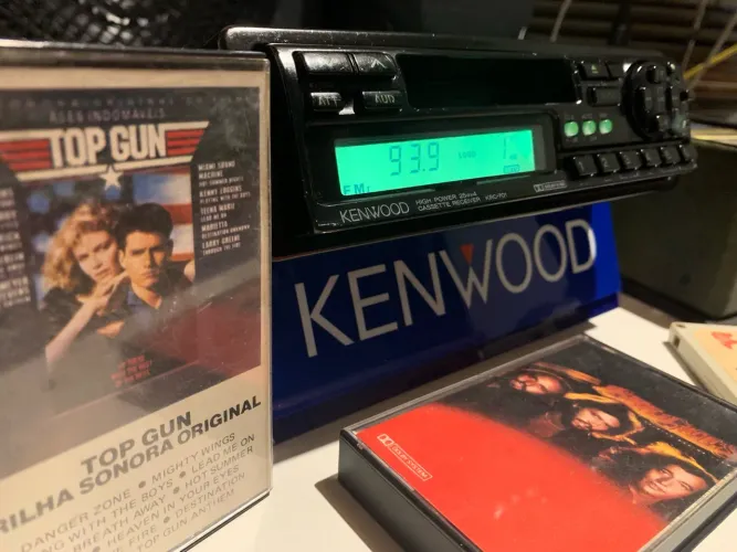 Toca Fitas Kenwood KRC-701 Old School Década de 90 Too de Linha Perfeito
