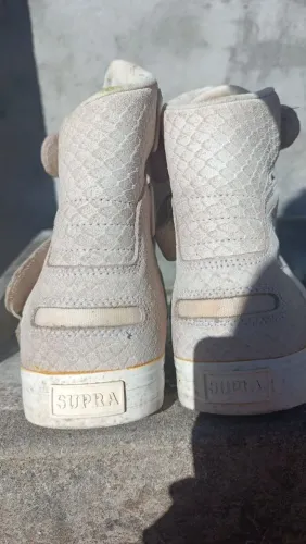 Tênis Supra branco usado uma vez