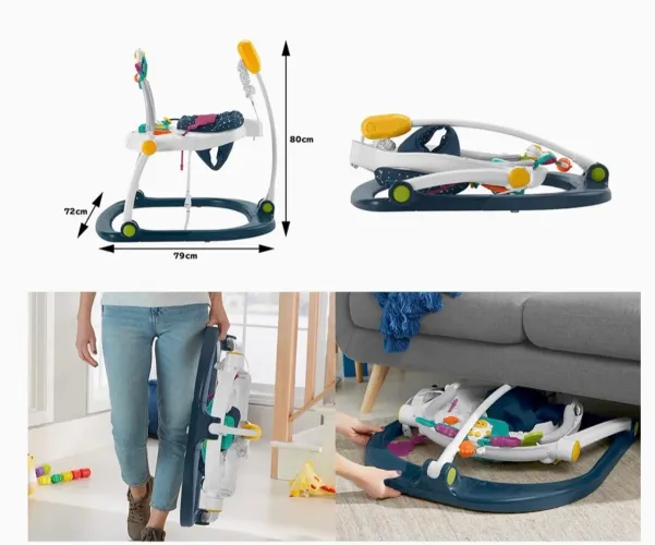 Cadeirinha Pula Pula Diversão no Espaço Assento Jumperoo Fisher-Price Mattel